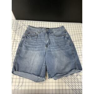 Judy Blue Jean Cut Off Shorts‎ Plus Size 1XL Medium Blue Stretch Denim